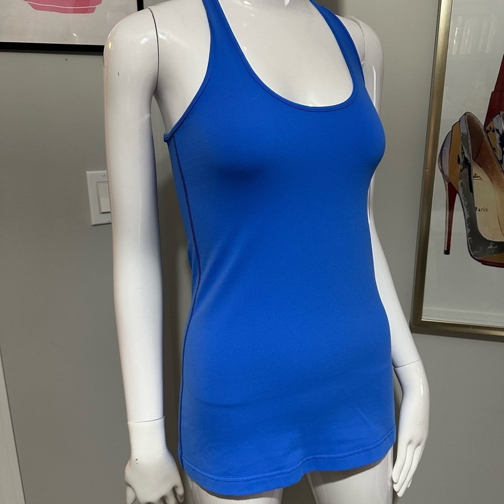 Lululemon Cool Racerback Tank Blue Size 6 - Picture 4 of 7